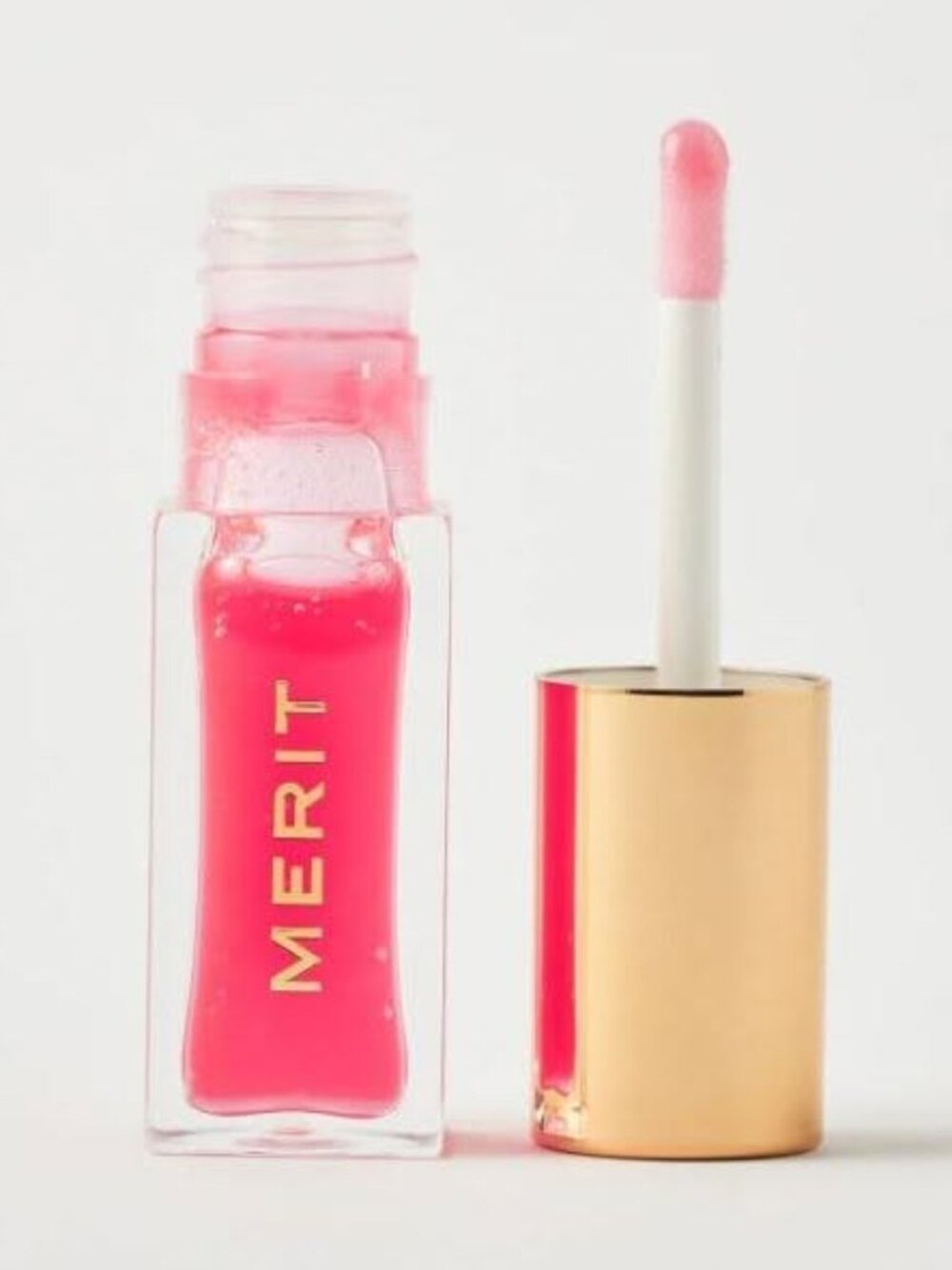 Merit Shade Slick Gelée Tinted Lip Oil - Shade "Les Deux"